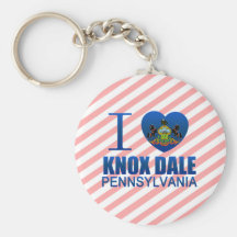 I Love Knox Dale, PA Keychain