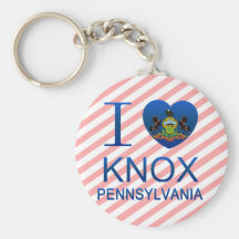 I Love Knox, PA Key Chains