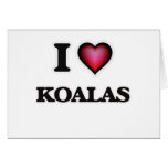 I Love Koalas Card