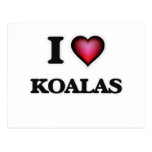 I Love Koalas Postcard