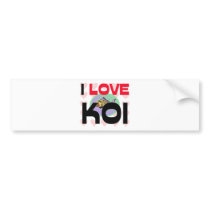 I Love Koi bumper stickers