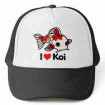 I Love Koi Trucker Hat