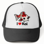 I Love Koi hats