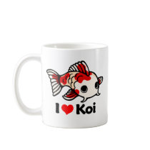 I Love Koi Coffee Mugs