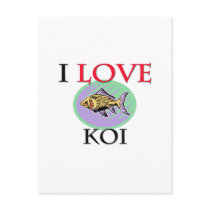 I Love Koi postcards