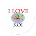 I Love Koi stickers