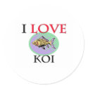 I Love Koi stickers