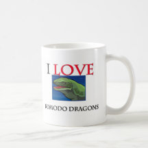 I Love Komodo Dragons Coffee Mugs