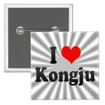 I Love Kongju, Korea Pin