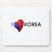 I Love Korea Mousepad