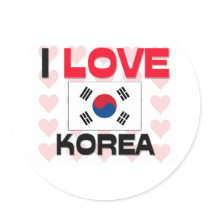 I Love Korea stickers