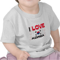 I Love Korea t-shirts