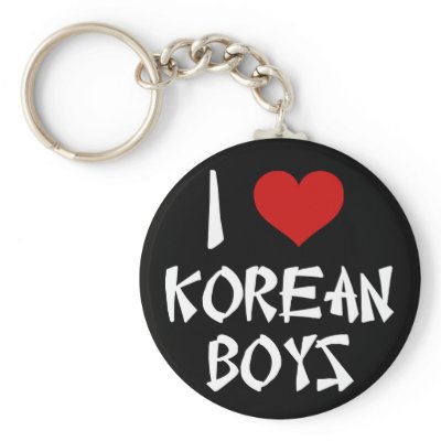 I Love Korean Boys keychains