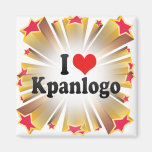 I Love Kpanlogo Fridge Magnets