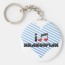 I Love Krakowiak Key Chain