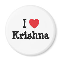 I love Krishna heart T-Shirt magnets