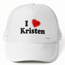 I Love Kristen hats