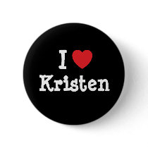 I love Kristen heart T-Shirt buttons by funnycustomtshirts I love Kristen heart T-Shirt buttons