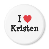 I love Kristen heart T-Shirt magnets