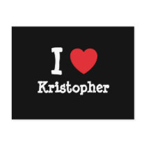 I love Kristopher heart custom personalized postcards by funnycustomtshirts I love Kristopher heart custom personalized postcards