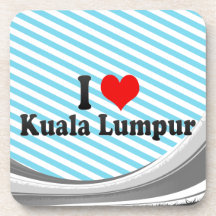 I Love Kuala Lumpur, Malaysia Drink Coaster