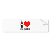 I Love Kuk Sool Won Design Bumper Sticker