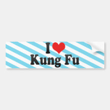 I Love Kung Fu Bumper Stickers