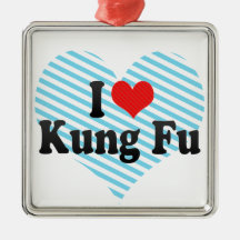I Love Kung Fu Christmas Tree Ornaments