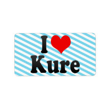 I Love Kure, Japan. Aisuru Kure, Japan Personalized Address Label