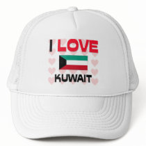 I Love Kuwait Trucker Hats