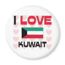 I Love Kuwait magnets by tshirtshirts I Love Kuwait magnets