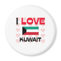I Love Kuwait magnets by tshirtshirts I Love Kuwait magnets