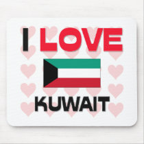 I Love Kuwait mousepads