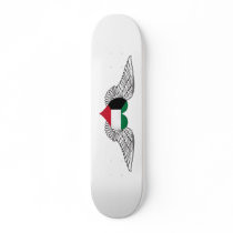 I Love Kuwait -wings Skate Board Deck