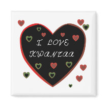 I Love Kwanzaa magnets by Kwanzaa I Love Kwanzaa magnets