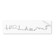 I love Kyoto (extraordinary ecg style) souvenir Bumper Stickers