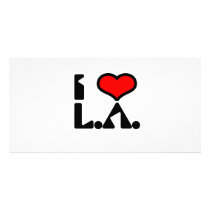 I Love L.A. Customized Photo Card