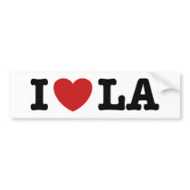 I Love LA bumper stickers by magarmor I Love LA bumper stickers
