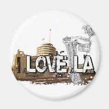 I love LA - Los Angeles #1 Refrigerator Magnets