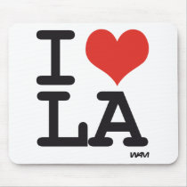 I LOVE LA MOUSE PADS
