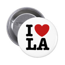 I Love LA Pinback Button