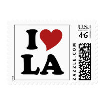I Love LA Postage Stamp