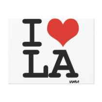 I LOVE LA POST CARD