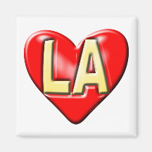I Love LA Refrigerator Magnets