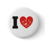 I Love Lab Labrador Retriever Pinback Button