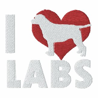 I Love Labs Embroidered Shirt (Polo) embroideredshirt