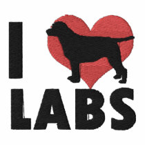 I Love Labs Embroidered Shirt (T-Shirt) embroidered shirts