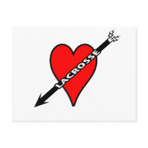 I Love Lacrosse Heart