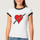 I Love Lacrosse Heart T-Shirt