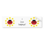 I Love Ladybugs Bumper Sticker